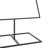 Produktbild för Julgran i metall svart 150 cm