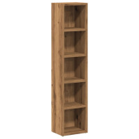 Produktbild för CD-hyllor 2 st artisian ek 21x16x93,5 cm konstruerat trä