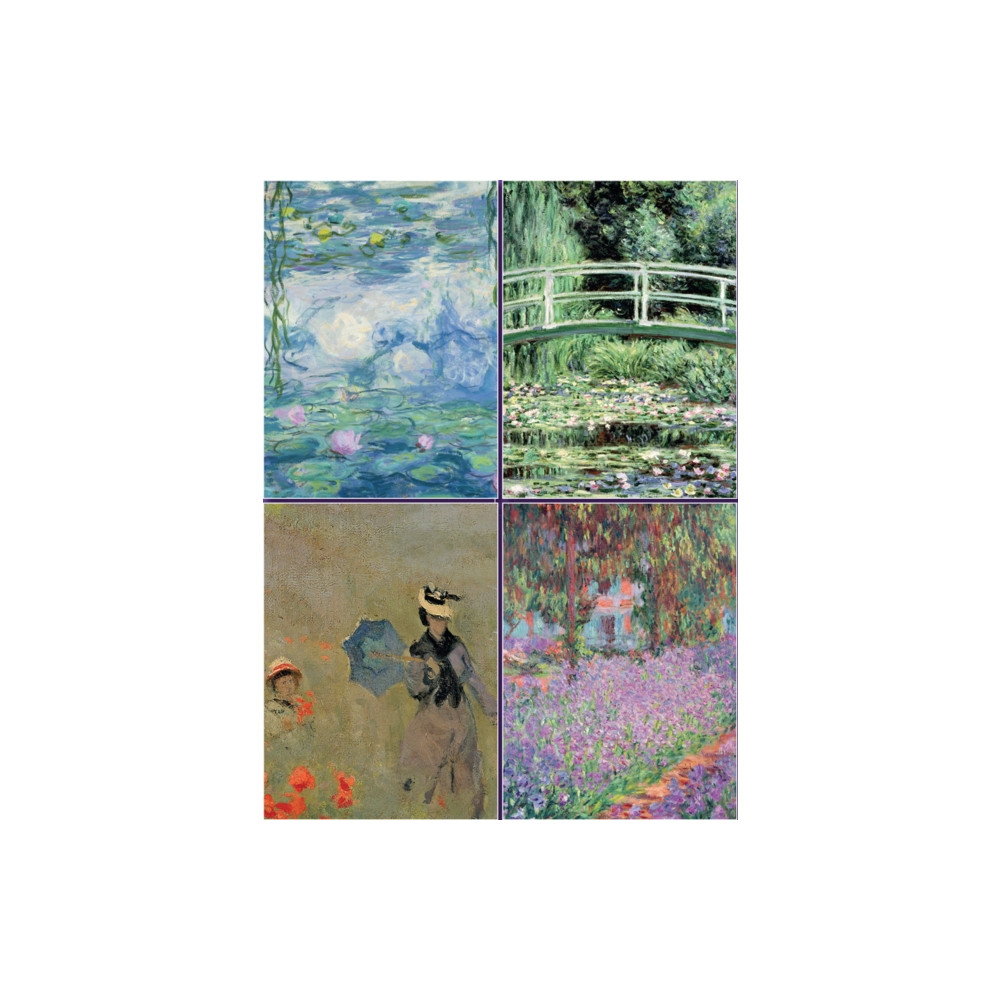 Produktbild för Set of Four Magnetic Notepads: Monet (häftad, eng)