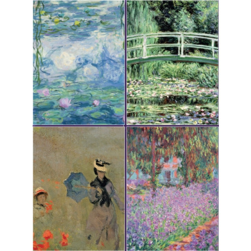 Anness publishing Set of Four Magnetic Notepads: Monet (häftad, eng)