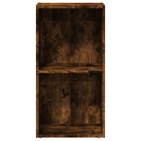 Produktbild för Bokhylla rökfärgad ek 40x30x77 cm konstruerat trä