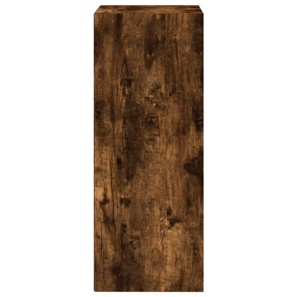 Produktbild för Bokhylla rökfärgad ek 40x30x77 cm konstruerat trä