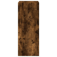 Produktbild för Bokhylla rökfärgad ek 40x30x77 cm konstruerat trä