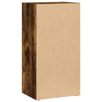Produktbild för Bokhylla rökfärgad ek 40x30x77 cm konstruerat trä