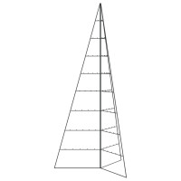 Produktbild för Julgran i metall svart 210 cm