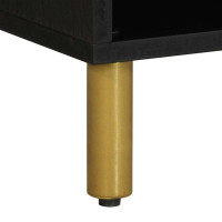 Produktbild för Tv-bänk svart 80x33x46 cm konstruerat trä
