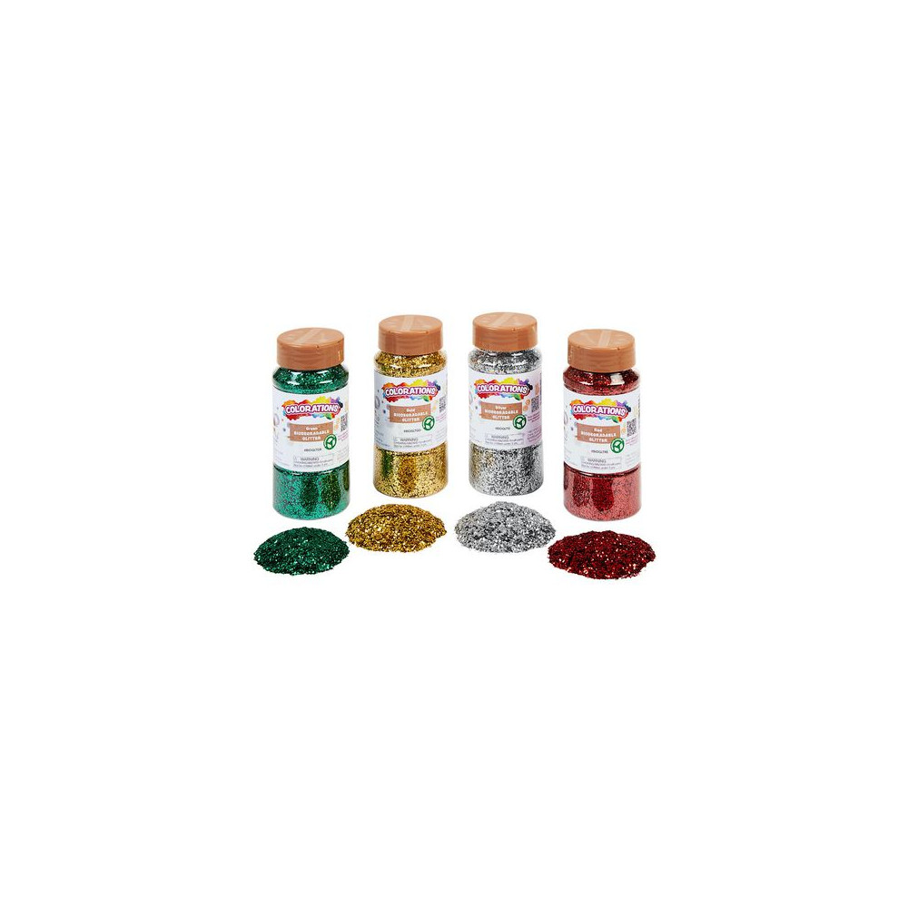 Produktbild för Bioglitter 113gr guld