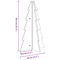 Produktbild för Julgran trä 69,5 cm massiv furu