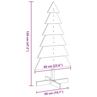 Produktbild för Julgran i trä 120 cm massiv furu