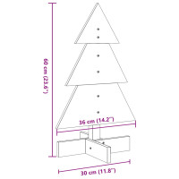 Produktbild för Julgran i trä 180 cm massiv furu