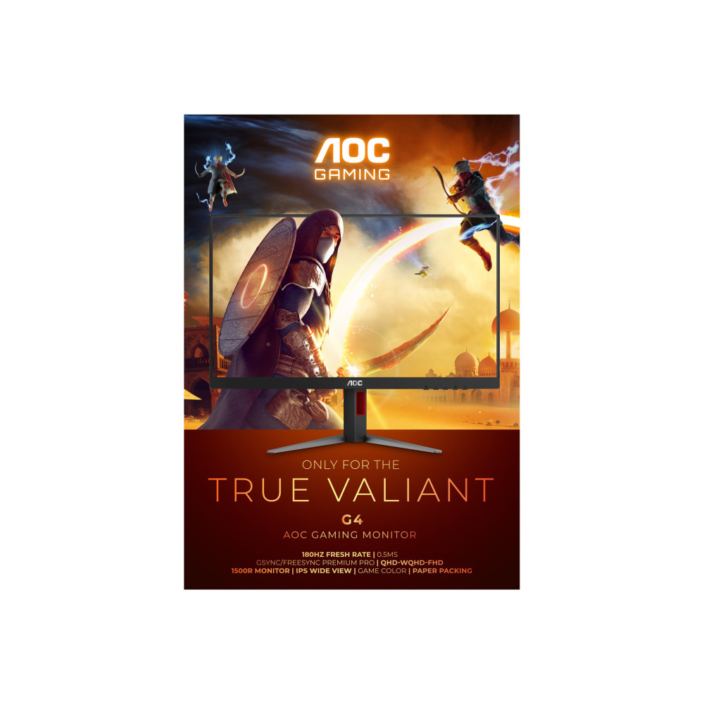 Produktbild för AOC Gaming CQ32G4VE - G4 Series - LED-skärm - böjd - QHD - 32" - HDR