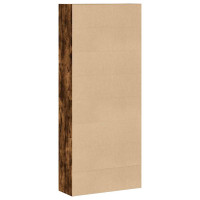 Produktbild för Bokhylla rökfärgad ek 80x30x189 cm konstruerat trä