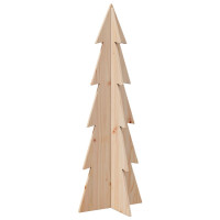 Produktbild för Julgran trä 112 cm massiv furu