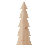 Produktbild för Julgran trä 112 cm massiv furu