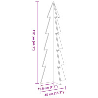 Produktbild för Julgran trä 112 cm massiv furu