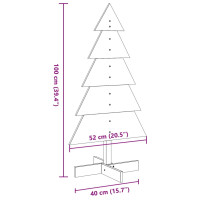 Produktbild för Julgran trä 100 cm massiv furu