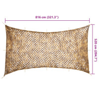 Produktbild för Camouflagenät med förvaringsväska 816x520 cm sand