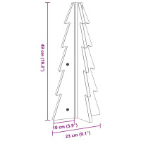 Produktbild för Julgran i trä 49 cm massiv furu