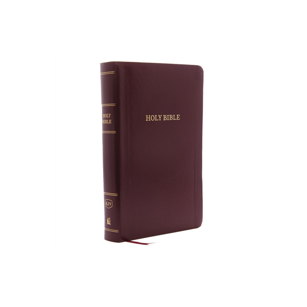 Produktbild för KJV Holy Bible: Personal Size Giant Print with 43,000 Cross References, Burgundy Leather-Look, Red Letter, Comfort Print: King James Version (häftad, eng)