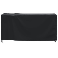 Produktbild för Överdrag för utemöbler 2 st svart 180x70x90 cm vattentät 420D