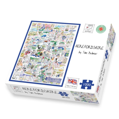 ALL JIGSAW PUZZLES Map of Herefordshire Jigsaw 1000 Piece Puzzle
