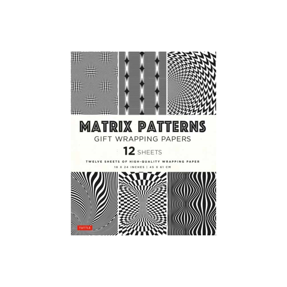 Produktbild för Matrix Patterns Gift Wrapping Papers - 12 sheets (häftad, eng)