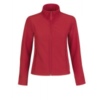 B and C Collection ID.701 Womens Softshell Red/Warm Grey