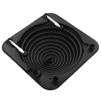Produktbild för Soldrivna poolvärmare 2 st 75x75x36 cm HDPE aluminium