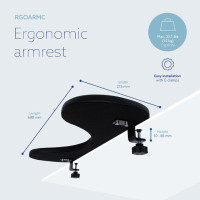 Produktbild för Underarmsstöd R-Go Ergonomic