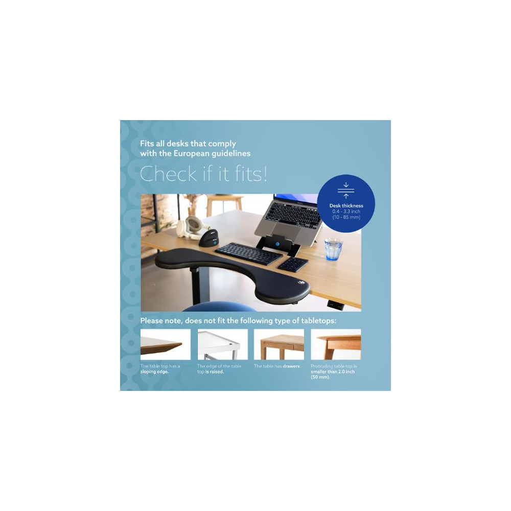 Produktbild för Underarmsstöd R-Go Ergonomic