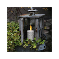 Produktbild för Blockljus STAR T LED Paula 11,5cm beige