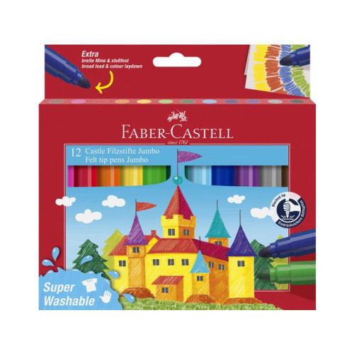 FABER-CASTELL Fiberpenna Jumbo FABER CASTELL 12/fp