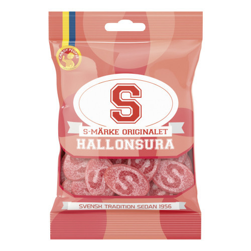 Candy People S-märken Hallonsura 80 g