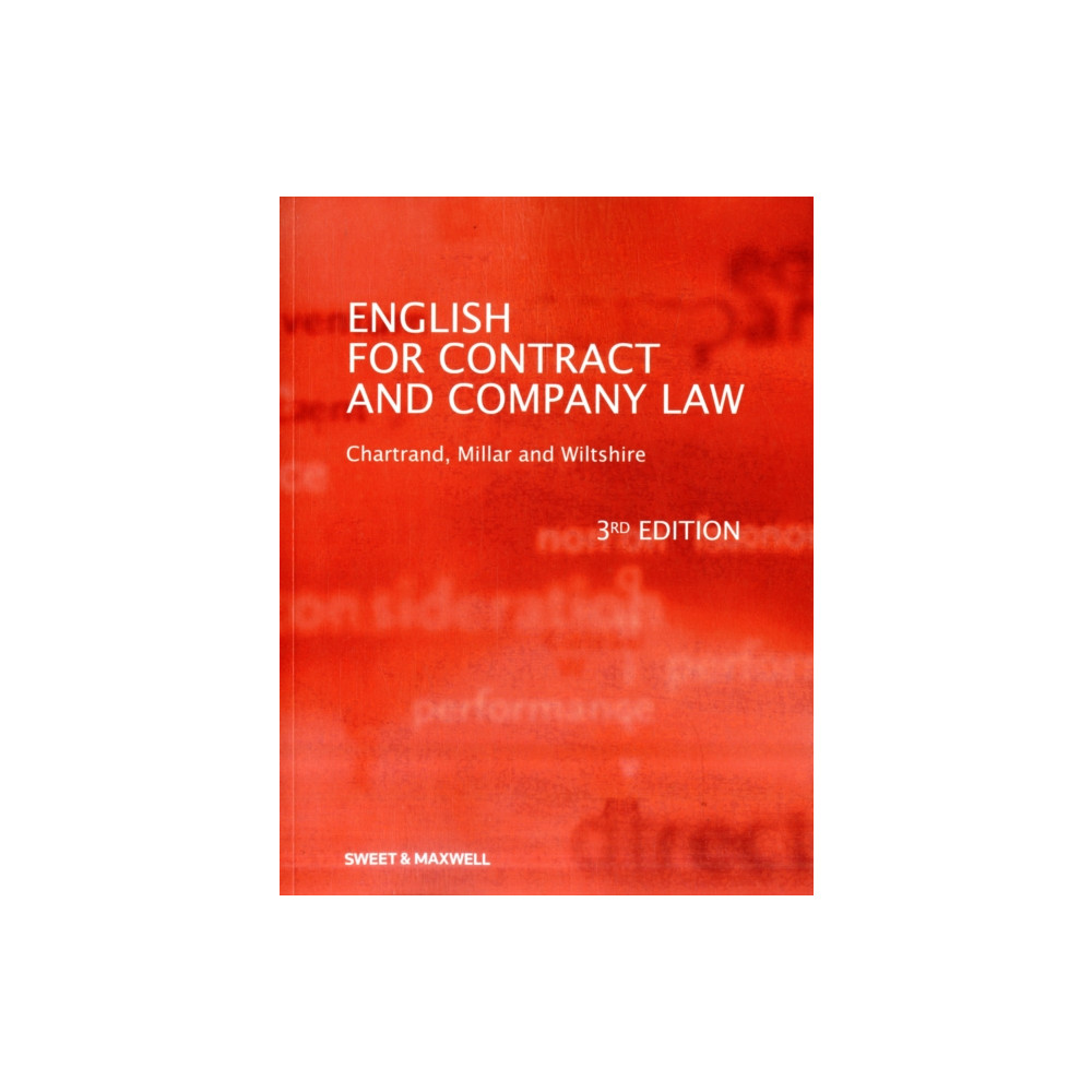 Produktbild för English for Contract & Company Law (häftad, eng)