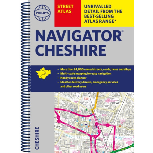 Octopus publishing group Philip's Navigator  Street Atlas Cheshire (bok, spiral, eng)