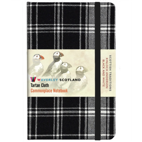 The Gresham Publishing Co. Ltd Waverley S.T. (M): Black & White Pocket Genuine Tartan Cloth Commonplace Notebook (inbunden, eng)