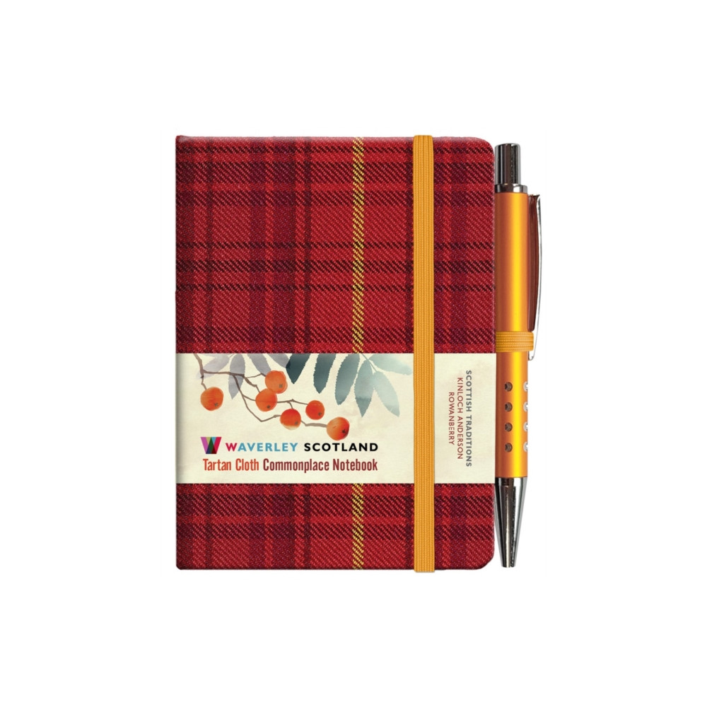 Produktbild för Waverley S.T. (S): Rowanberry Mini with Pen Pocket Genuine Tartan Cloth Commonplace Notebook (inbunden, eng)