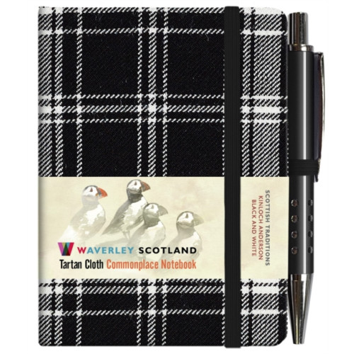 The Gresham Publishing Co. Ltd Waverley S.T. (S): Black & White Mini with Pen Pocket Genuine Tartan Cloth Commonplace Notebook (inbunden, eng)