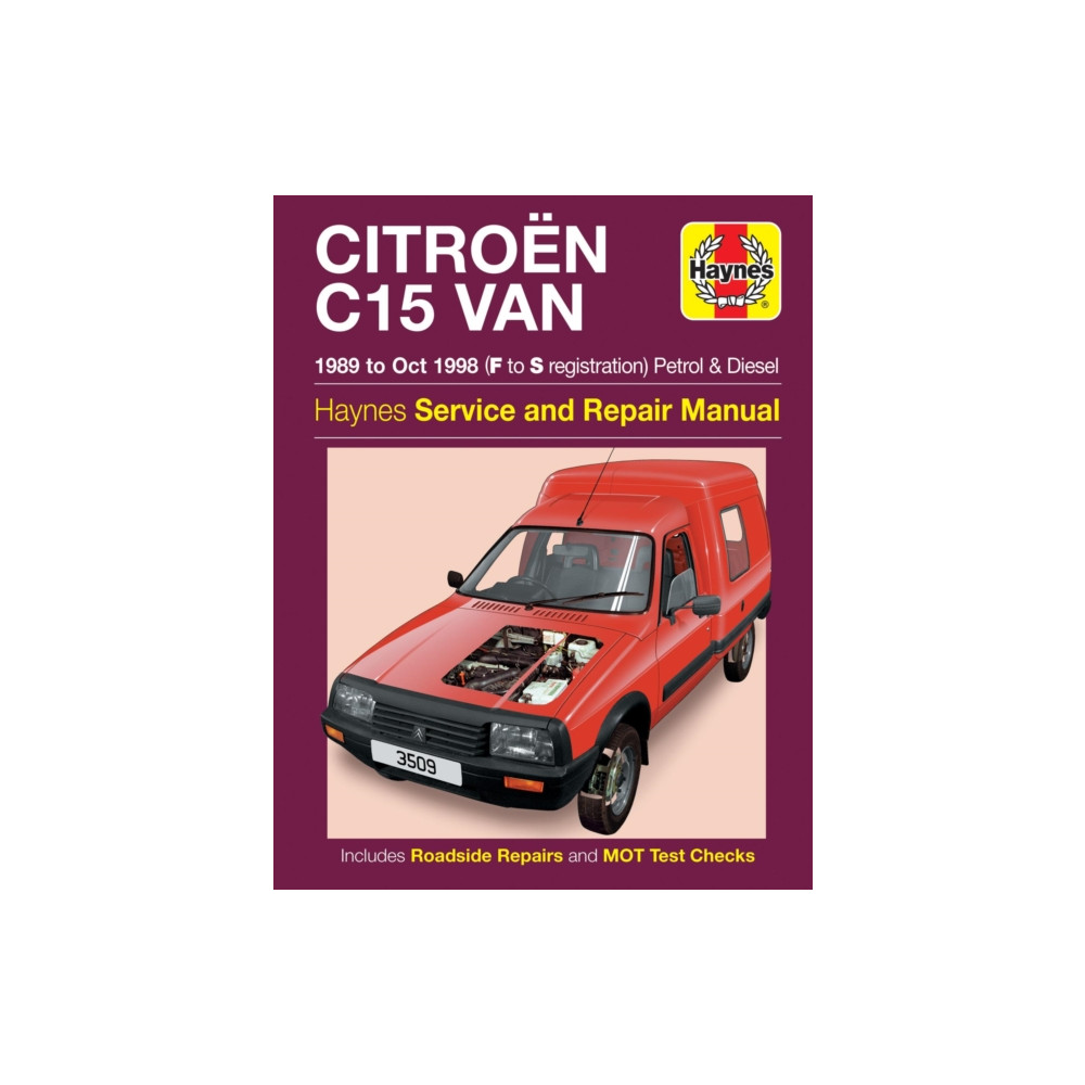 Produktbild för Citroen C15 Van Petrol & Diesel (89 - Oct 98) Haynes Repair Manual (häftad, eng)