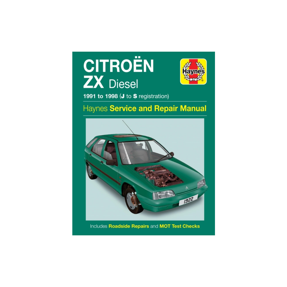 Produktbild för Citroen ZX Diesel (91 - 98) Haynes Repair Manual (häftad, eng)