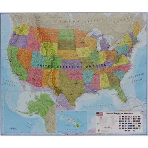 Maps International Ltd USA political laminated