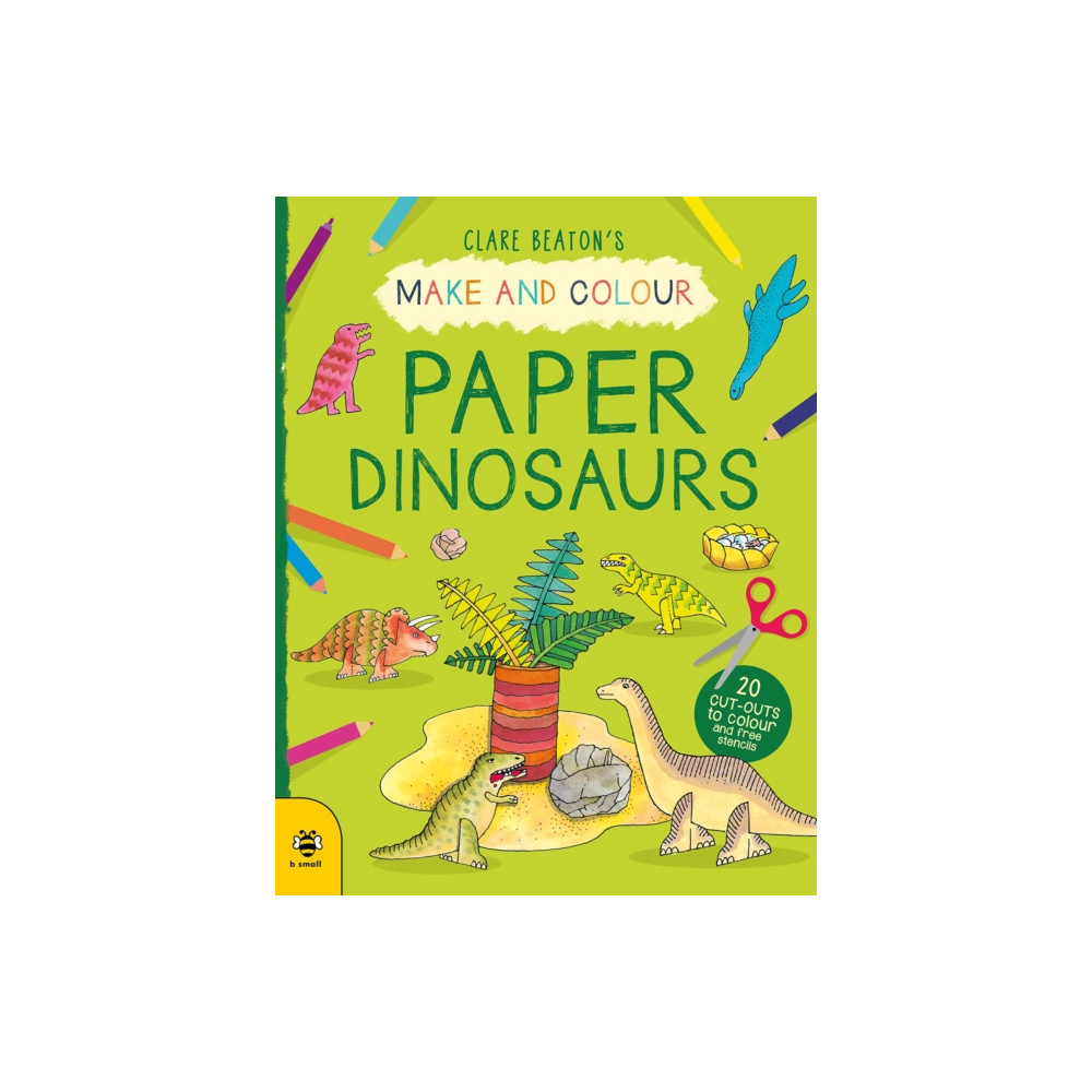 Produktbild för Make & Colour Paper Dinosaurs (häftad, eng)