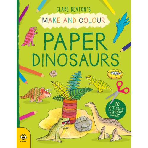 b small publishing limited Make & Colour Paper Dinosaurs (häftad, eng)