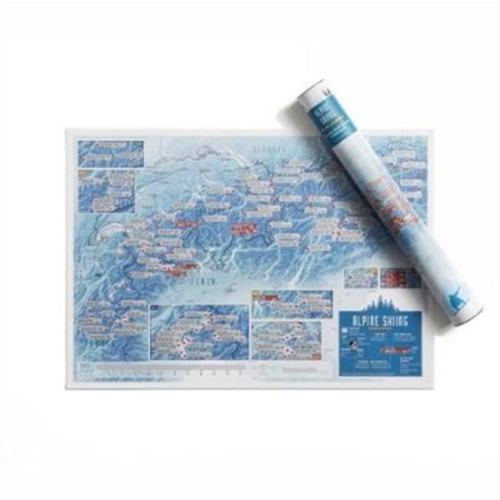 Maps International Ltd Alpine Skiing Collect and Scratch Print