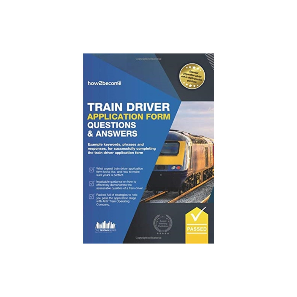Produktbild för TRAIN DRIVER APPLICATION FORM QUESTIONS (inbunden, eng)