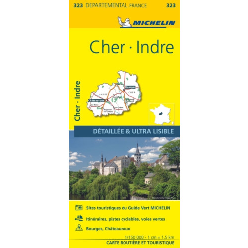 Michelin Editions Des Voyages Cher, Indre - Michelin Local Map 323