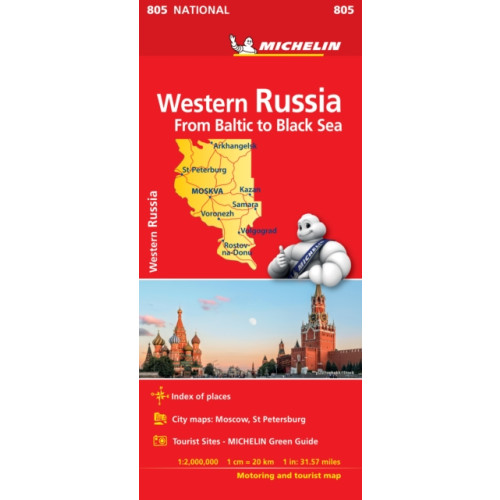 Michelin Editions Des Voyages Western Russia - Michelin National Map 805