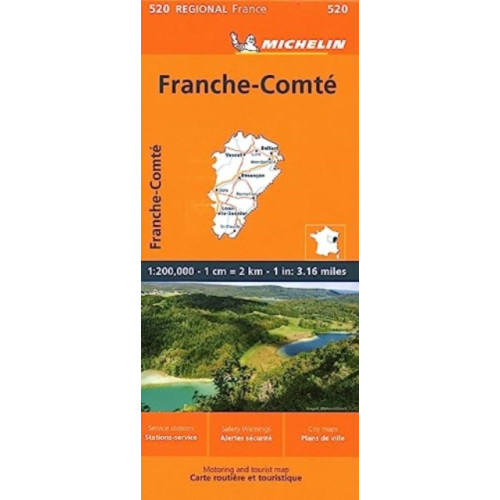 Michelin Editions Des Voyages Franche-Comte - Michelin Regional Map 520