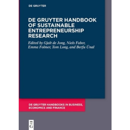 De Gruyter De Gruyter Handbook of Sustainable Entrepreneurship Research (inbunden, eng)