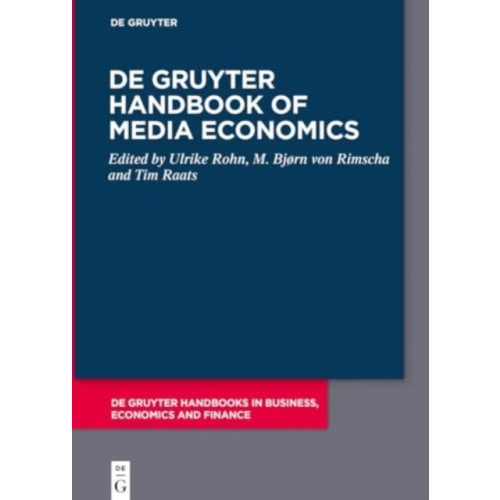 De Gruyter De Gruyter Handbook of Media Economics (inbunden, eng)